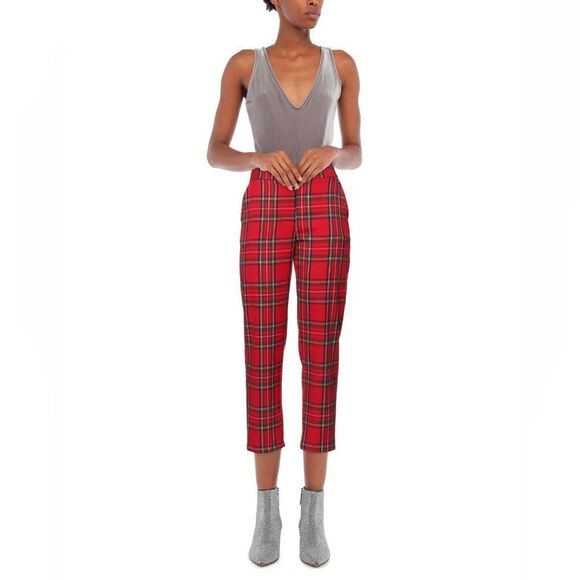 Souvenir red tartan pattern pants - Picture 2 of 4